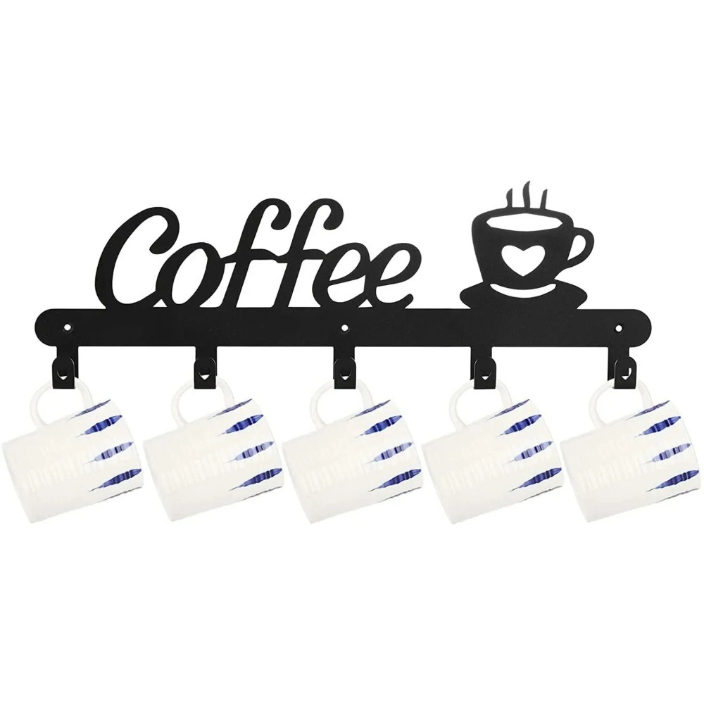 Kitchen Appliances Rack - Rak Gantungan Cangkir Kopi Dinding Logam,