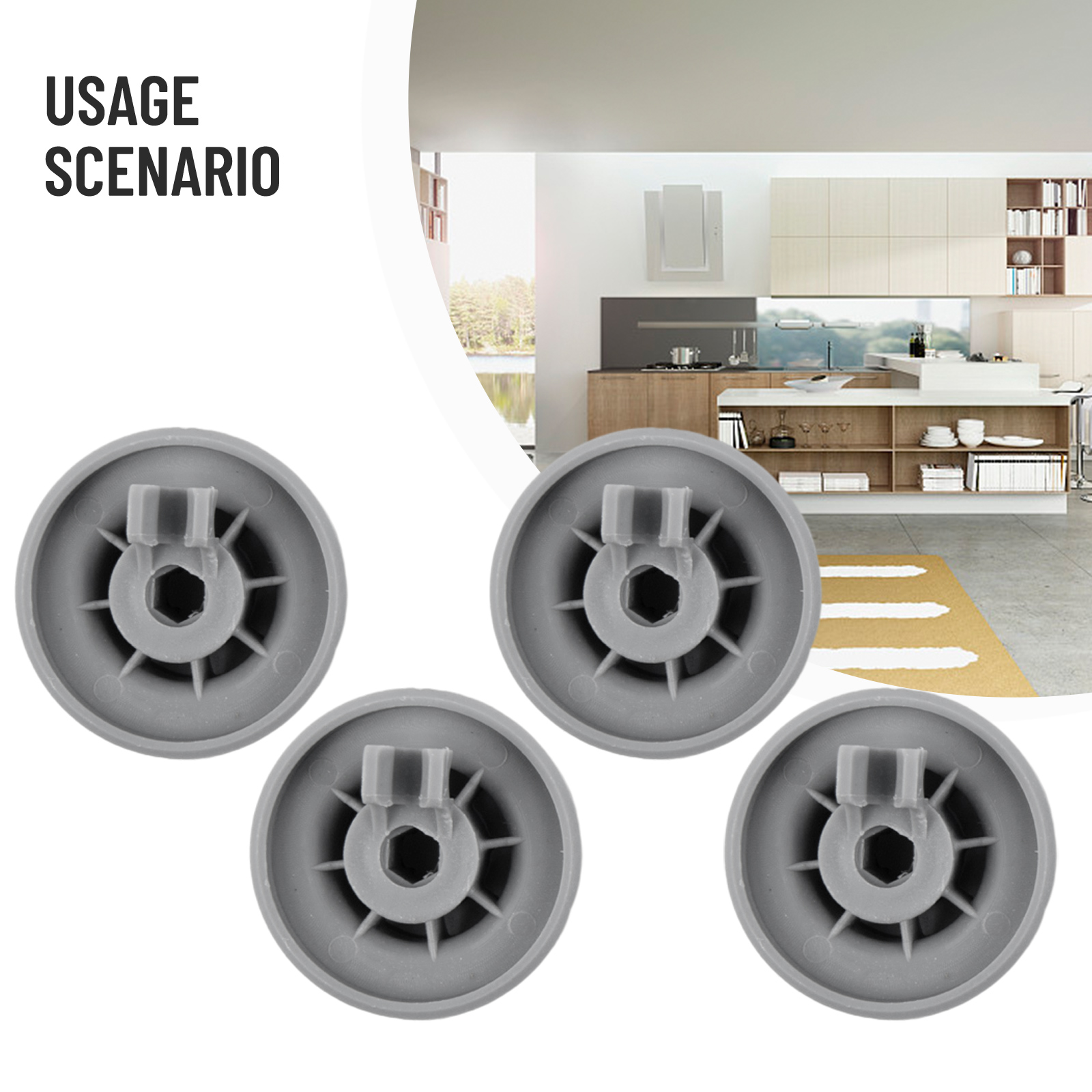 Kitchen Appliances Bosch - 4 Buah Set Roda untuk Bosch-Siemens