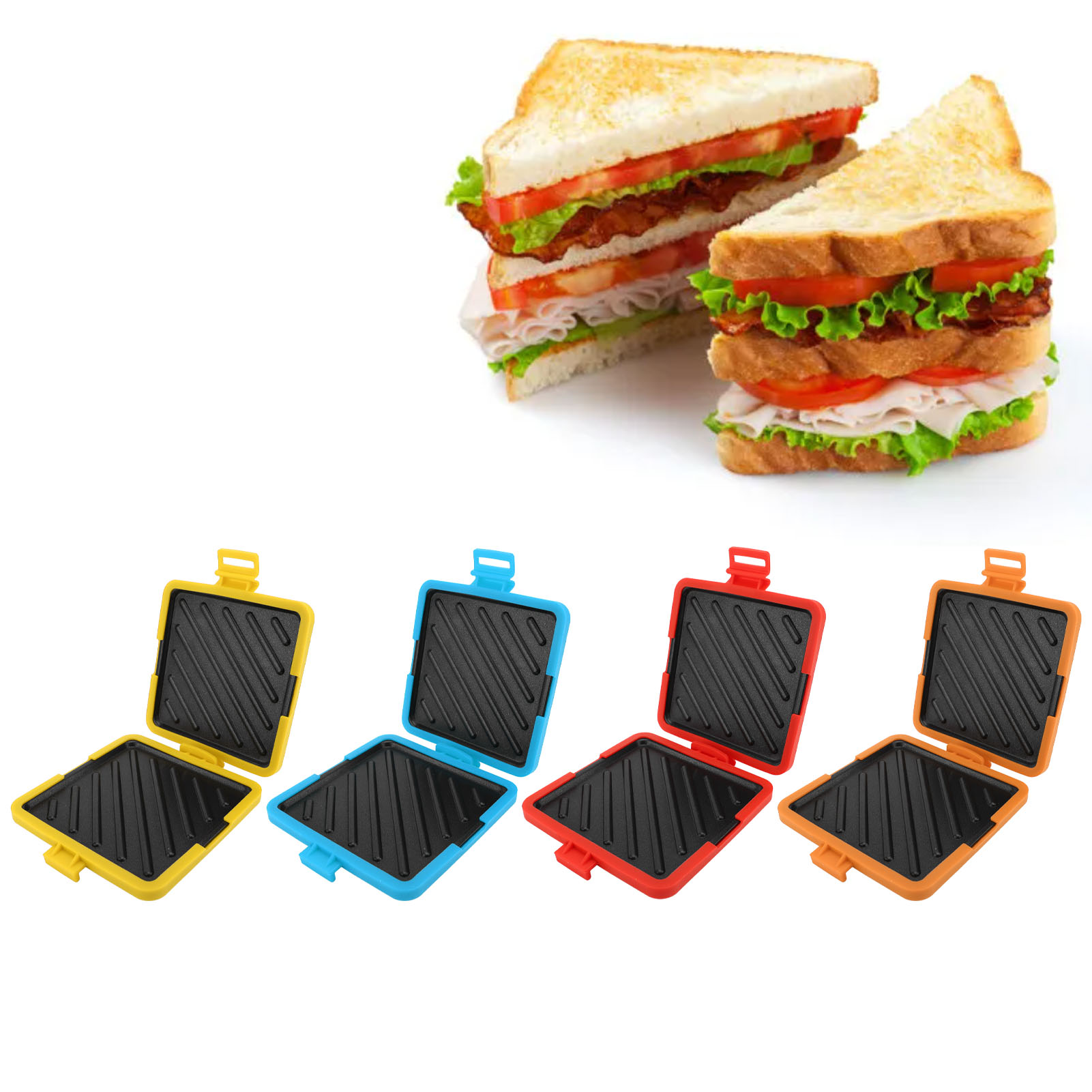 Pembuat Toastie Microwave Pemb - Sandwich Press Grill ulasan dan harga