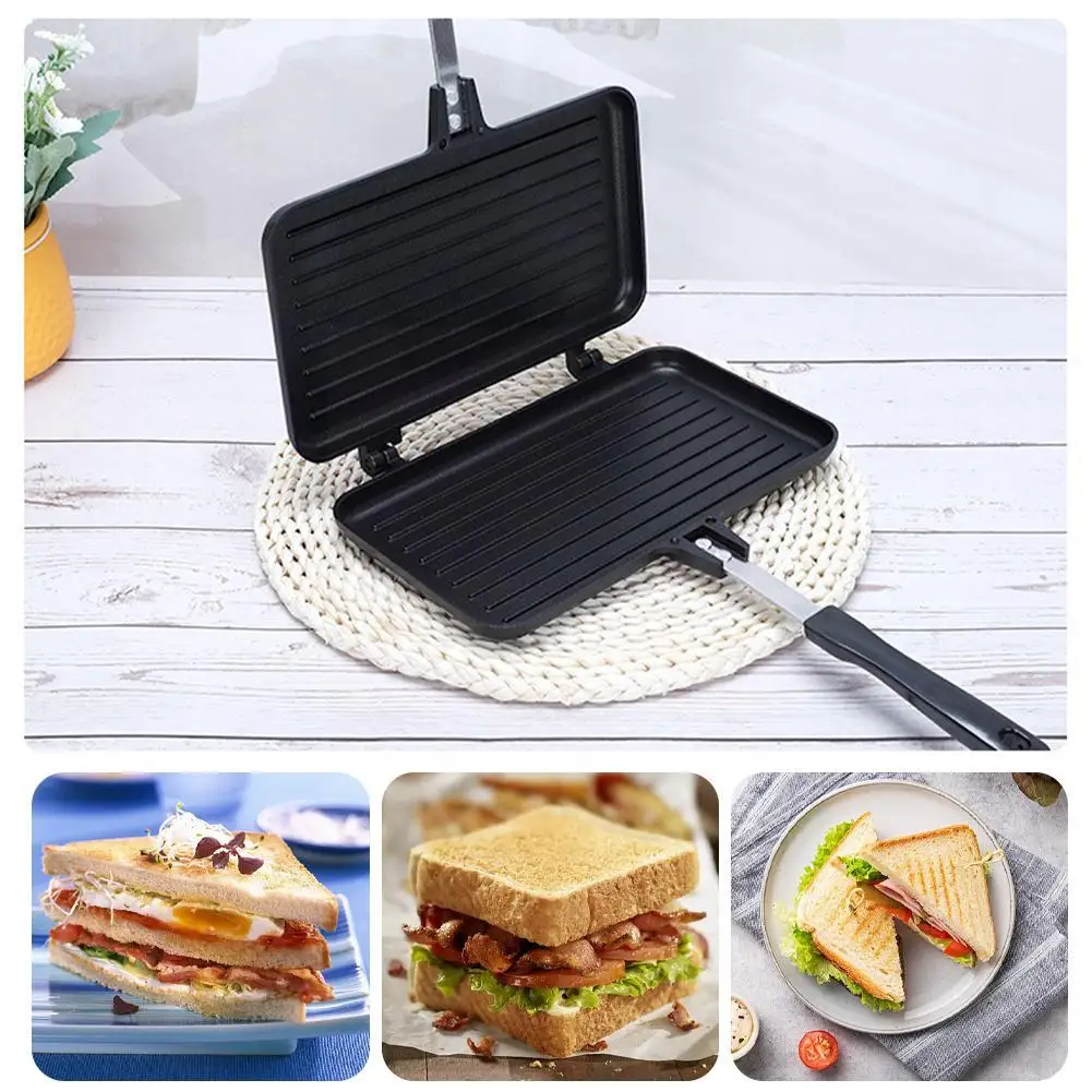 Wajan penggorengan dua sisi, a - Sandwich Press Grill ulasan dan harga