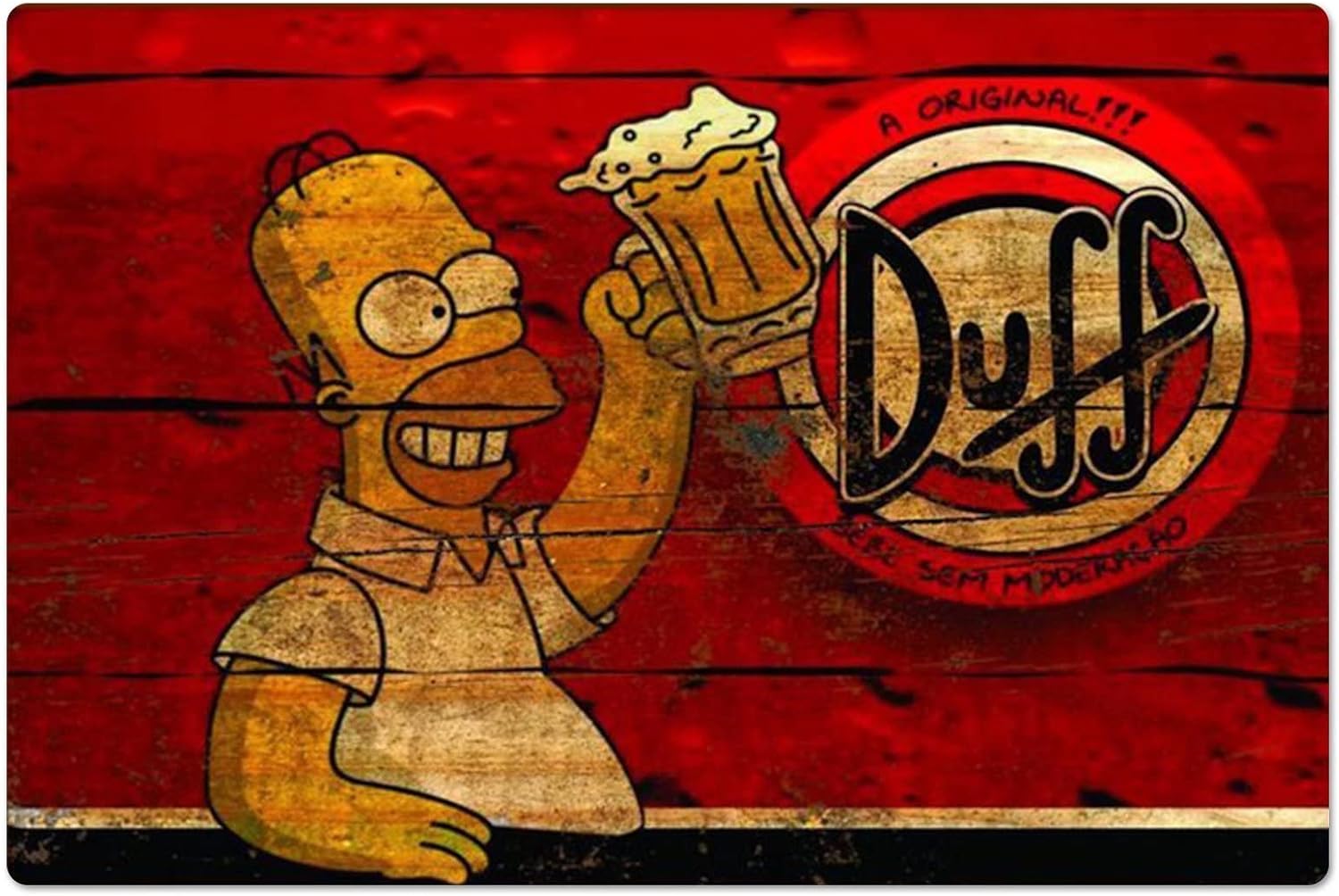 Poster Logam Retro Homer Duff  - Kitchen Appliances Vintage ulasan dan harga